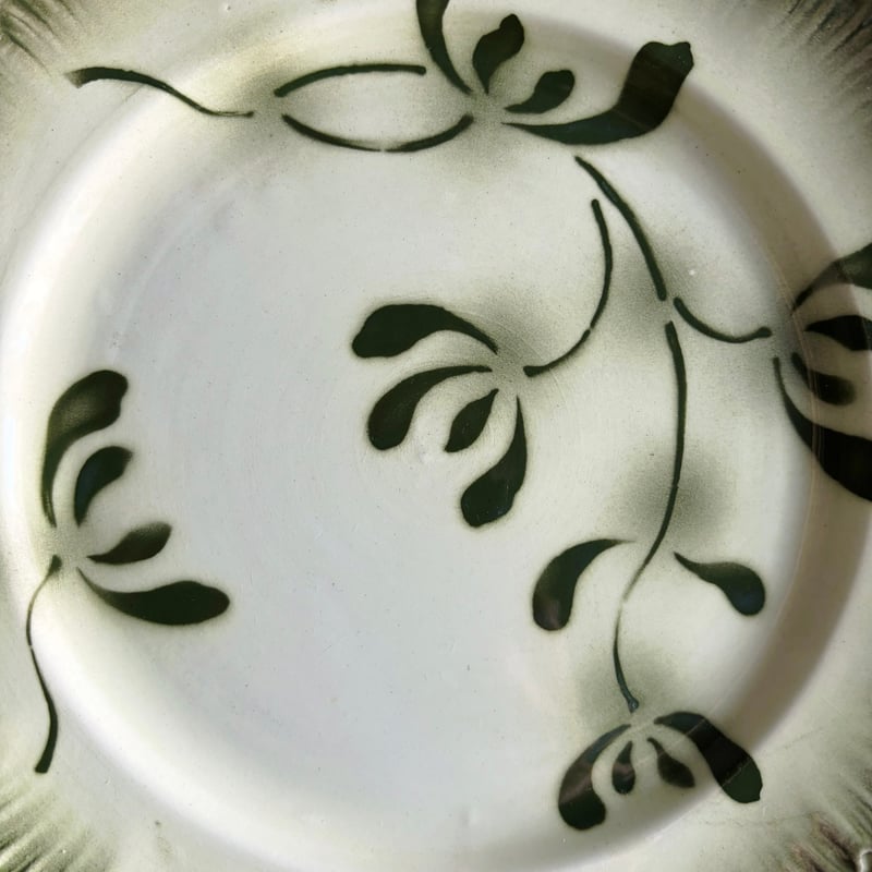 Badonviller バドンヴィレー 宿り木 ヤドリギ 平皿 φ21cmフランス アン