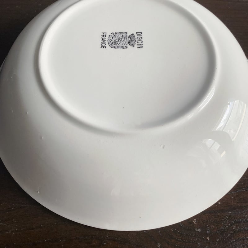 Digoin&Sarreguemines ディゴワンサルグミンヌ カロット 深皿 白