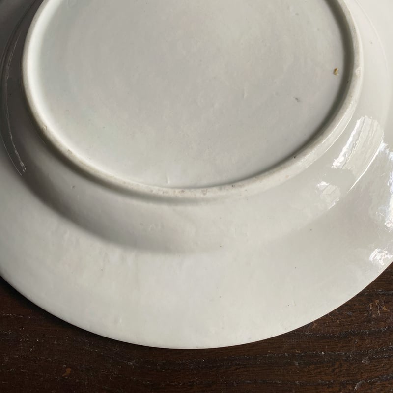 tournai トゥルネー 軟質磁器 絵皿 平皿 リム皿 φ24.4cm アンティーク