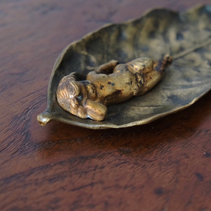 ブロンズ ヴィドポッシュ トレイ キューピッド フランス アンティーク