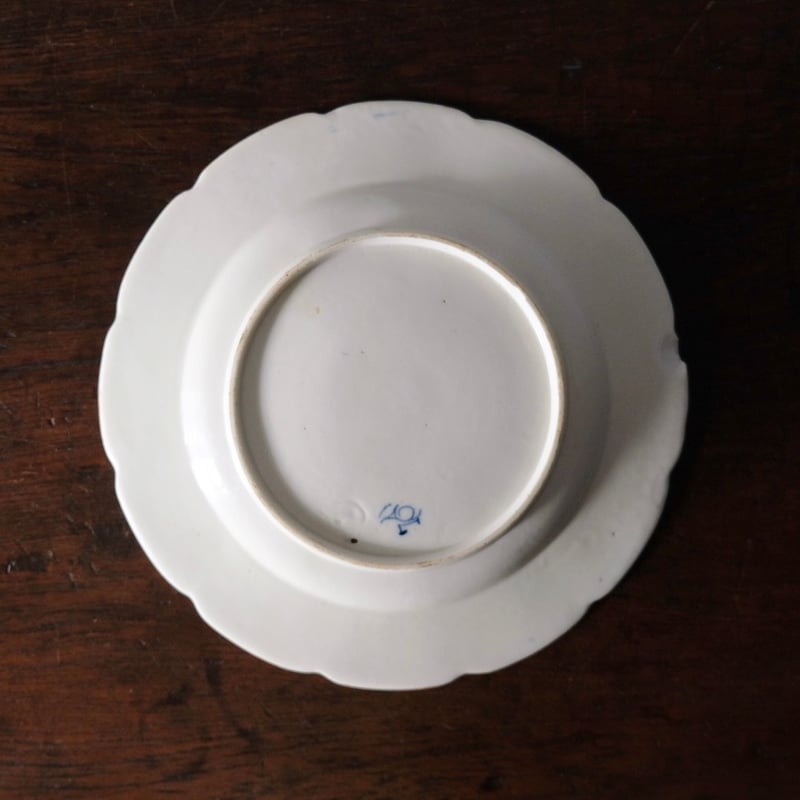 18世紀 Chantilly シャンティイ 軟質磁器 小枝柄 ブランディーユ