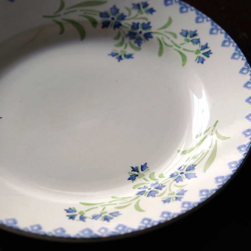 CHOISY LE ROI ショワジールロワ 矢車菊 平皿 φ20.5cm アンティーク b