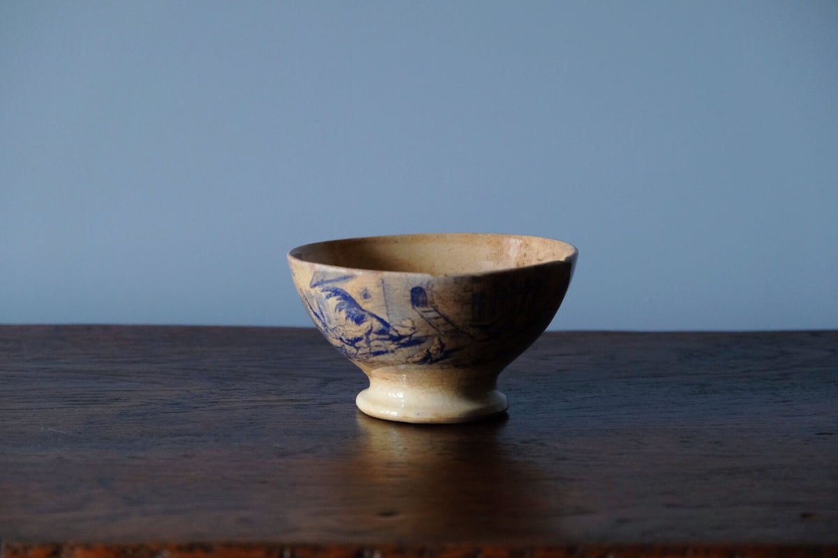 Creil montereau  多彩色　枯れた　ボウル　カフェオレ　シノワズリ tsuchiya mari カフェオレボウル – CREER