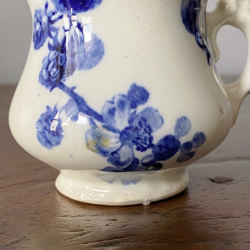 フランスアンティーク クレイユモントロー 古いシュガーポット ピンク継続か フランスアンティーク クレイユモントロー 古いシュガーポット