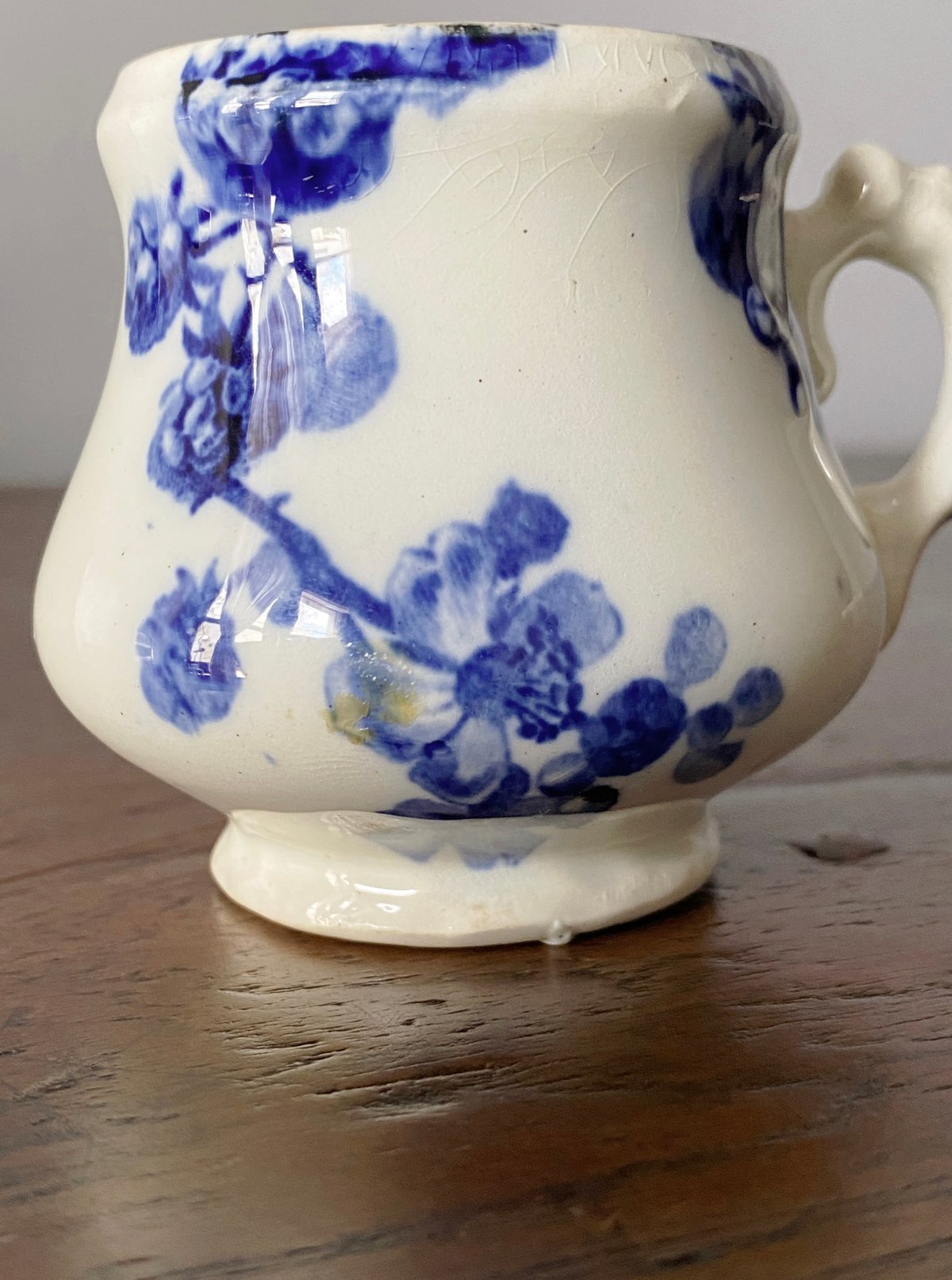 フランスアンティーク クレイユモントロー 古いシュガーポット