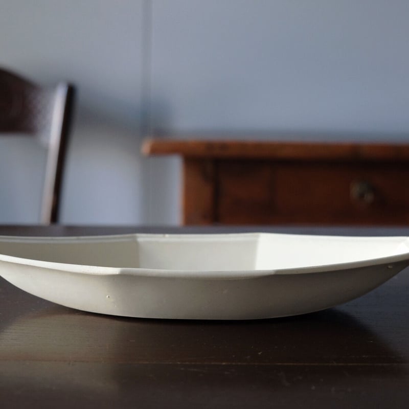 ファイアンスフィーヌ 舟形 ラヴィエ 無刻印 CREIL可能性 フランス