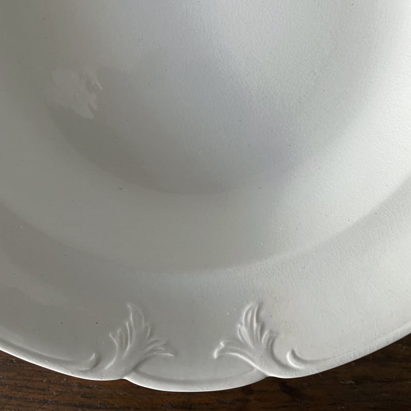 1800年代後期 サルグミンヌ 深皿 レリーフ 皿 アンティーク a