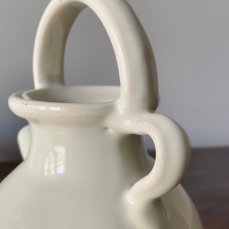 Moustiers ムスティエ 白 錫釉 ガーグレット ピシェ フランス