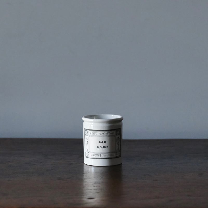 未使用品 小さな ファーマシー ポット h6.7cm フランス アンティーク a