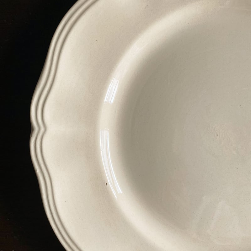 ディゴワン サルグミンヌ DIGOIN SARREGUEMINES 花リム皿 平皿 ディゴワン サルグミンヌ DIGOIN SARREGUEMINES 花リム皿 平皿