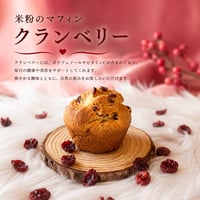 米粉のマフィン（クランベリー）
