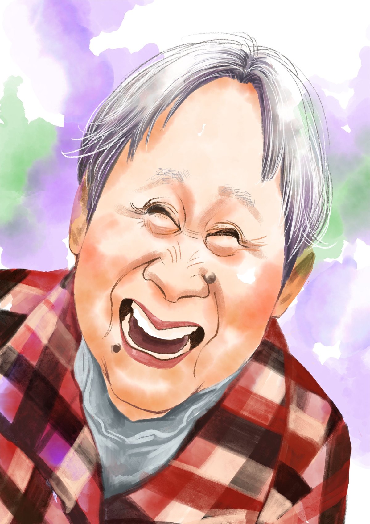 水彩画風デジタル似顔絵 | 似顔絵アーティスト ちひろshop