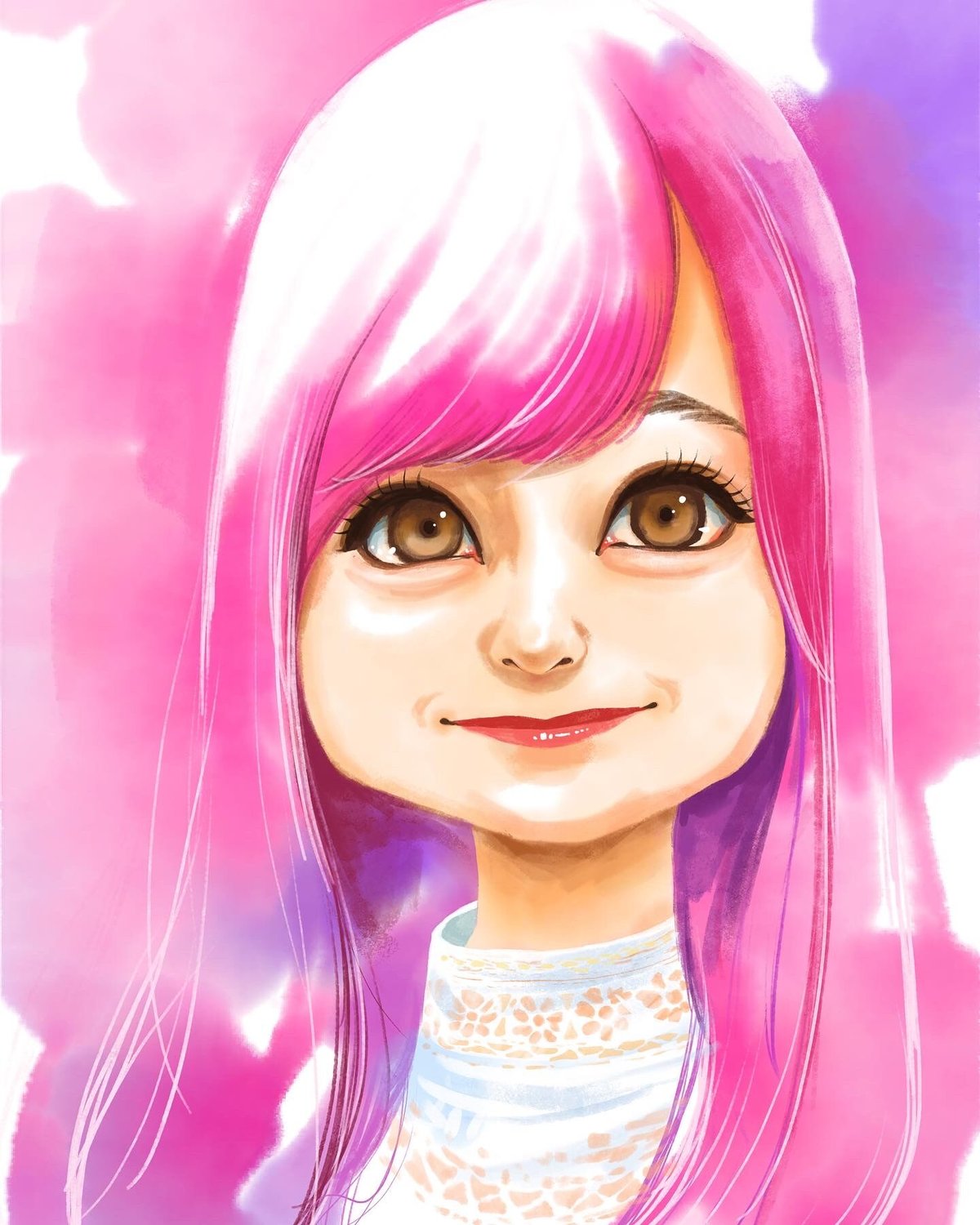 ちひろページ・似顔絵オーダー 水彩画風デジタル似顔絵 追加人数 | 似顔絵アーティスト ちひろshop