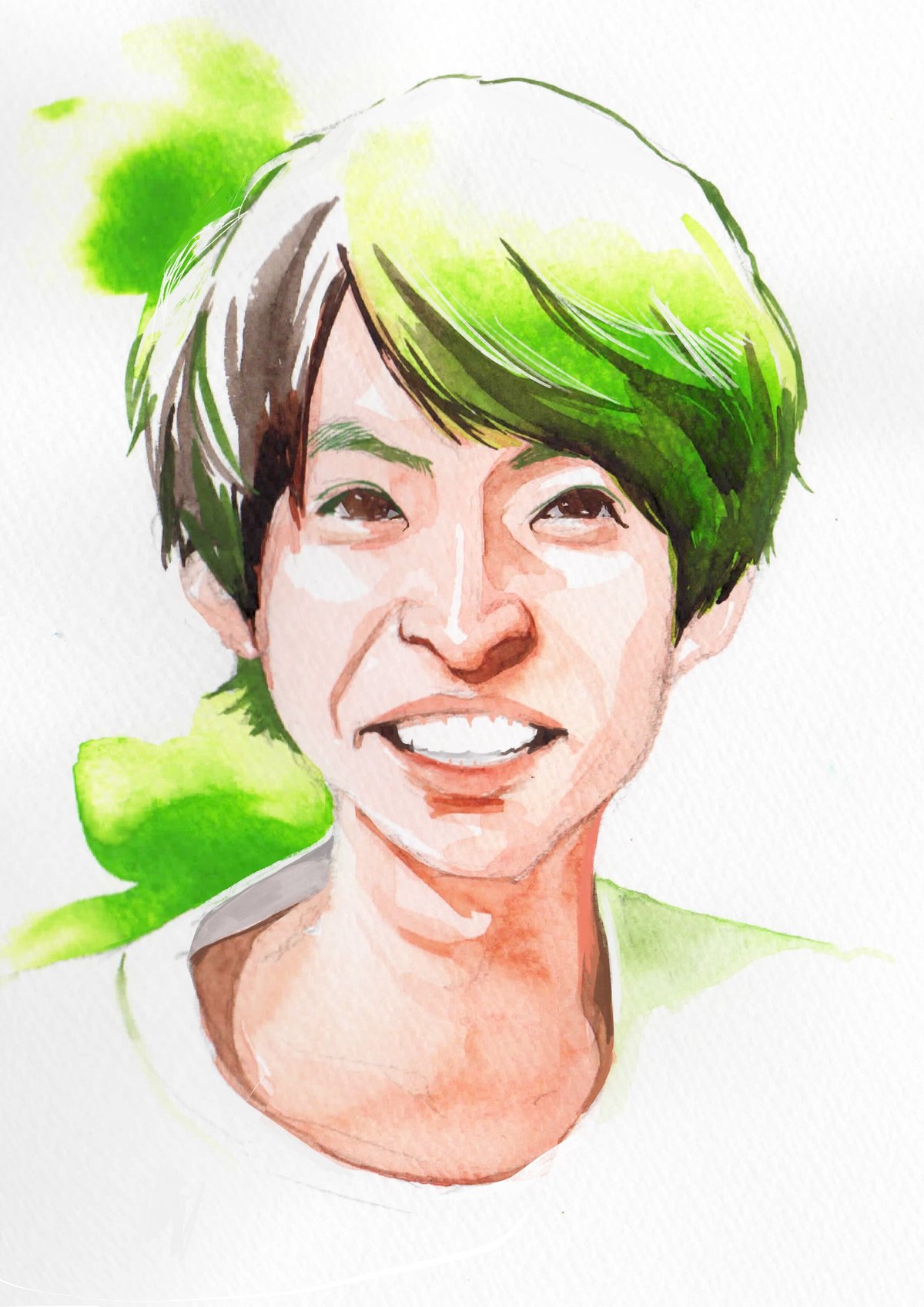 カラーインク似顔絵 | 似顔絵アーティスト ちひろshop