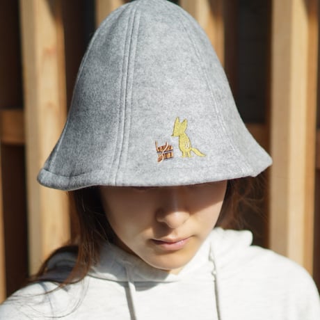 KETTUNENサウナver.ロゴ刺繍サウナハット