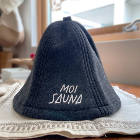 MOISAUNAロゴ刺繍コラボサウナハット