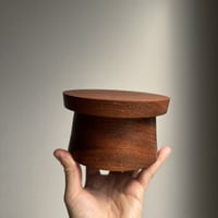 <高さ7.8cm>マングローブ育ち力強い樹面が特徴的　メルバウ 花台82