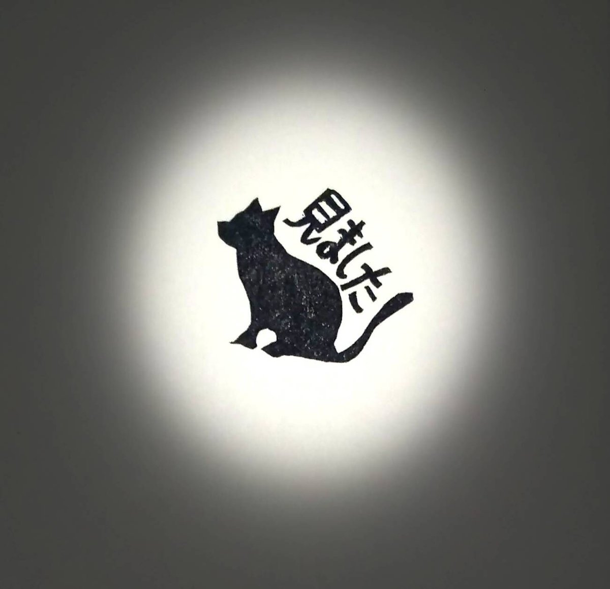 H195.消しゴムはんこ(スタンプ)ねこ 見ました | FEE