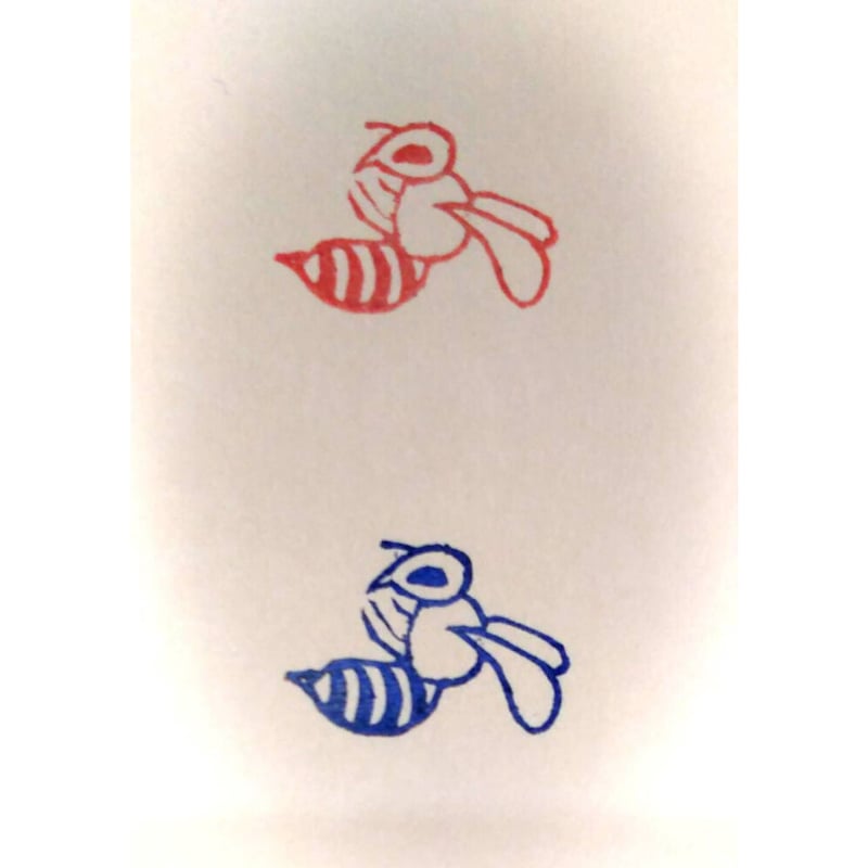 H146.消しゴムはんこ(スタンプ)蜂 BEE ハチ | FEE