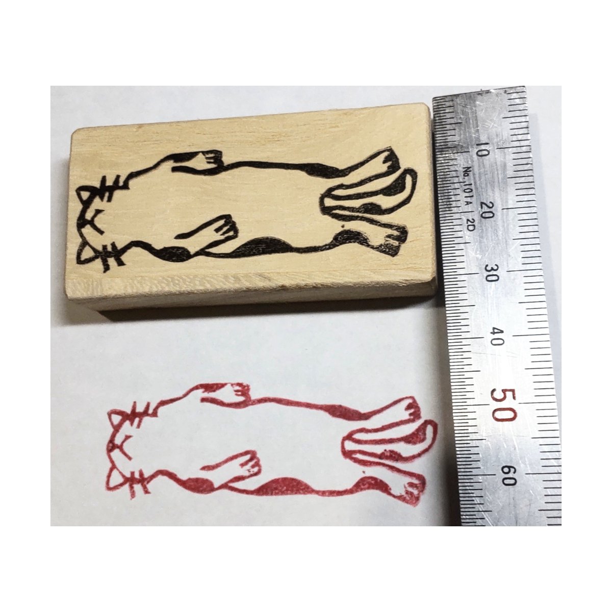 H2377.消しゴムはんこ(スタンプ)猫7 | FEE