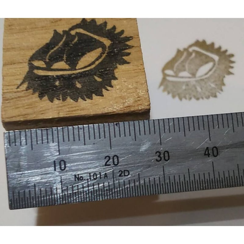 H484.消しゴムはんこ(スタンプ)栗 | FEE