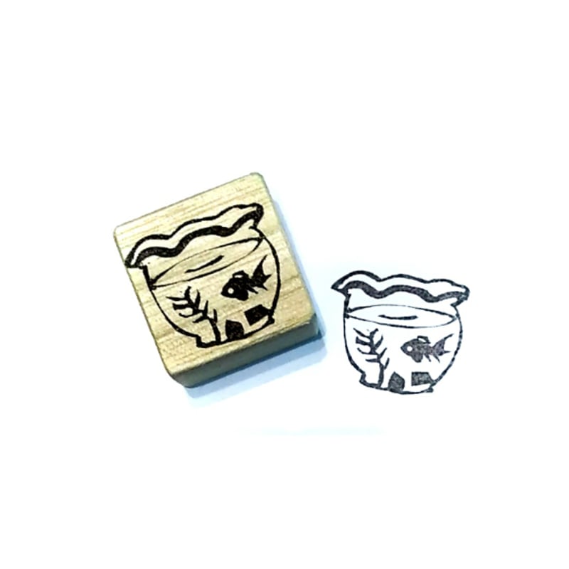 H2134.消しゴムはんこ(スタンプ)金魚4 | FEE