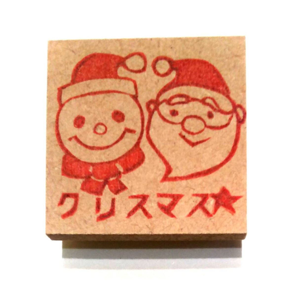 H215.消しゴムはんこ(スタンプ)サンタ＋雪だるま | FEE