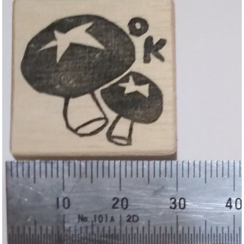 H1467.消しゴムはんこ(スタンプ)しいたけ OK | FEE