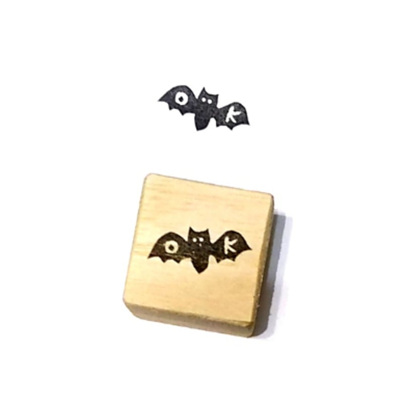 H2173.消しゴムはんこ(スタンプ)コウモリ OK | FEE