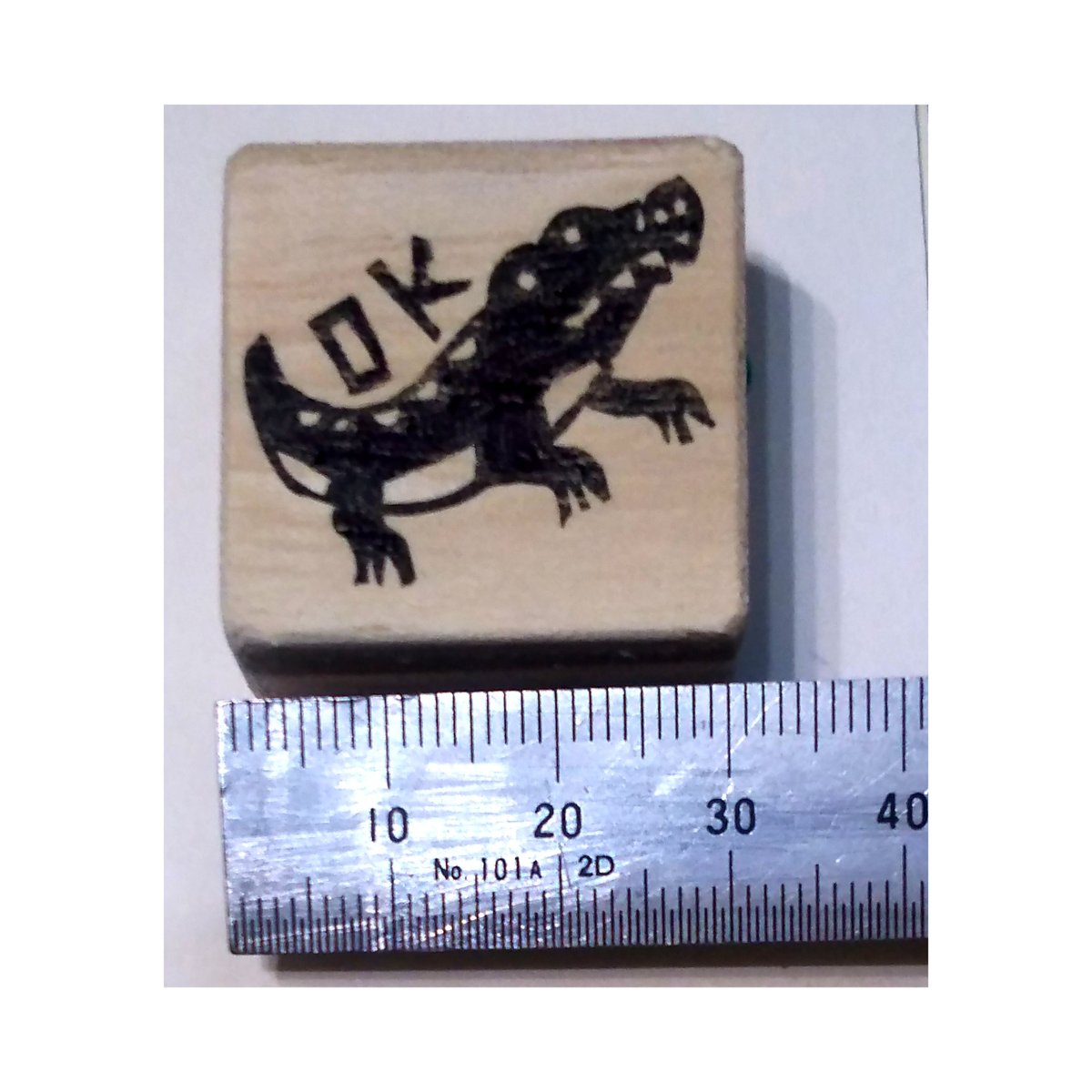 H1905.消しゴムはんこ(スタンプ)ワニ OK | FEE