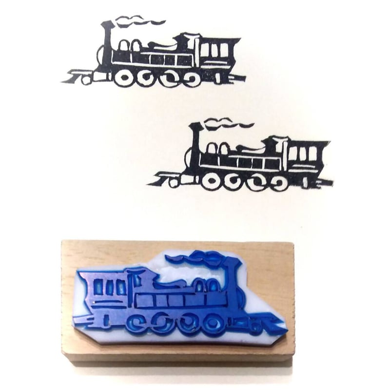 H157.消しゴムはんこ(スタンプ)機関車 | FEE