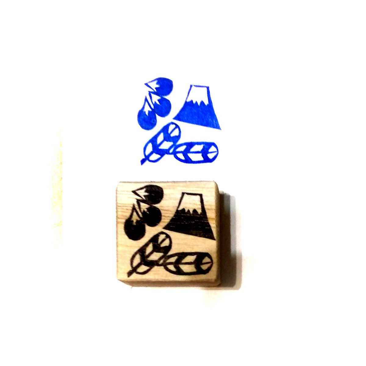 H1946.消しゴムはんこ(スタンプ)一富士二鷹三茄子7 | FEE