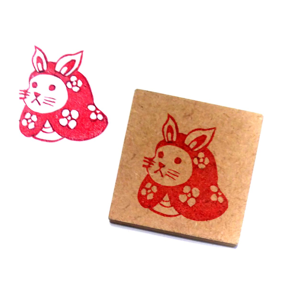 H1262.消しゴムはんこ(スタンプ)マトリヨーシカうさぎ | FEE