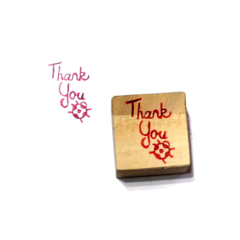 消しゴム ハンコ てんとう虫 THANK you♡ 【公式通販】