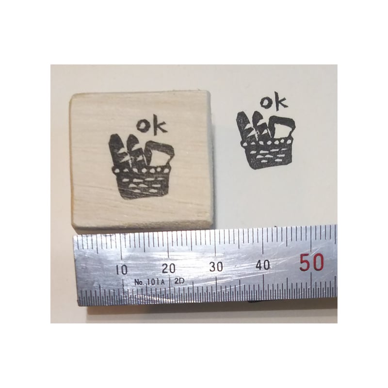 H2061.消しゴムはんこ(スタンプ)パン OK | FEE