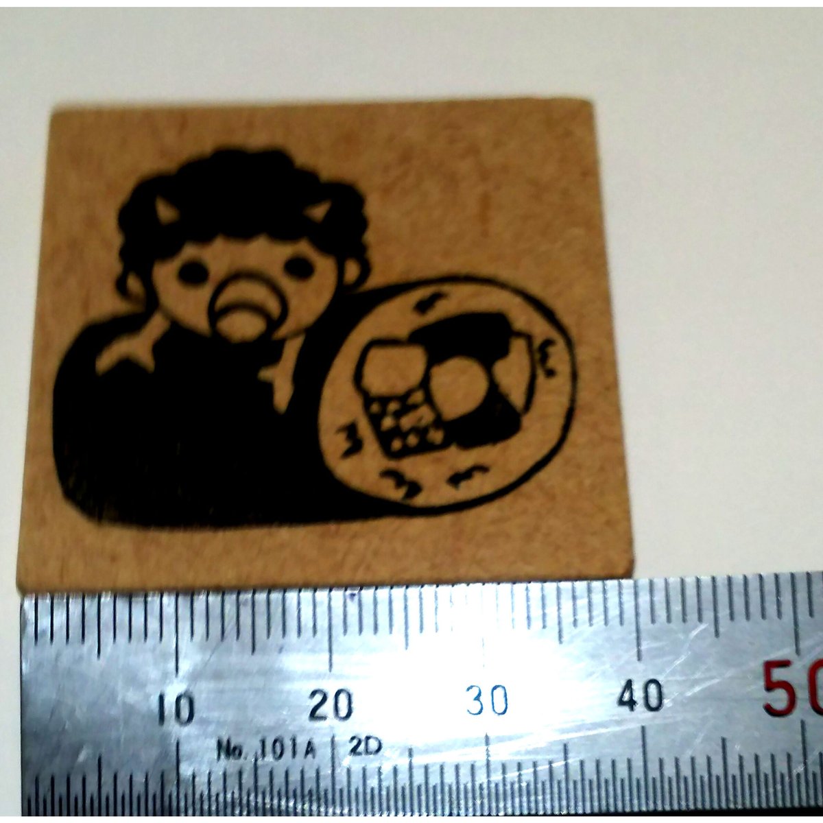 H685.消しゴムはんこ(スタンプ)恵方巻と小鬼 | FEE