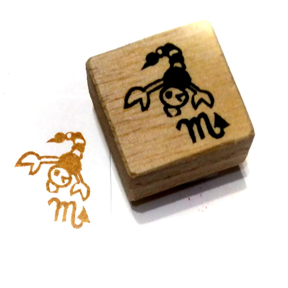 H1015.消しゴムはんこ(スタンプ)蠍座 スコーピオ | FEE