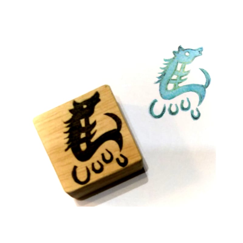 ●ma●消しゴムはんこ メジェドの印鑑風消しゴムはんこ