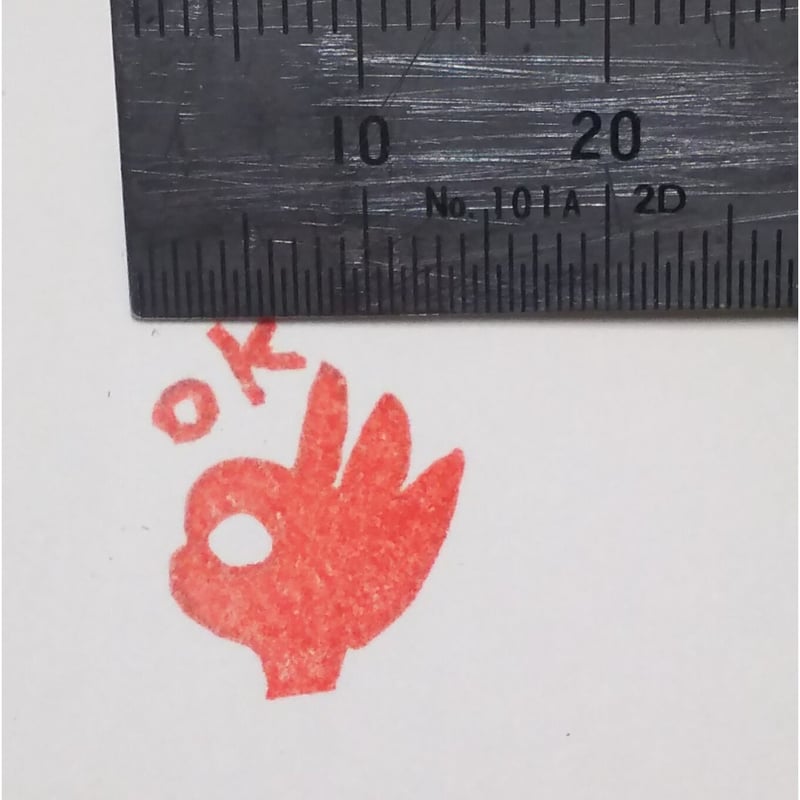 H979.消しゴムはんこ(スタンプ)OK OKマーク | FEE