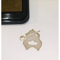 H515.消しゴムはんこ(スタンプ)茶釜