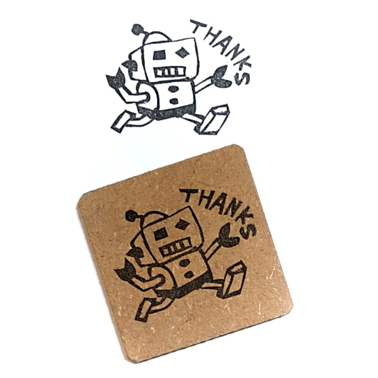 H2314.消しゴムはんこ(スタンプ)ロボット Thanks2 | FEE