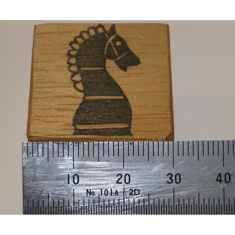 H828.消しゴムはんこ(スタンプ)うま チェス | FEE