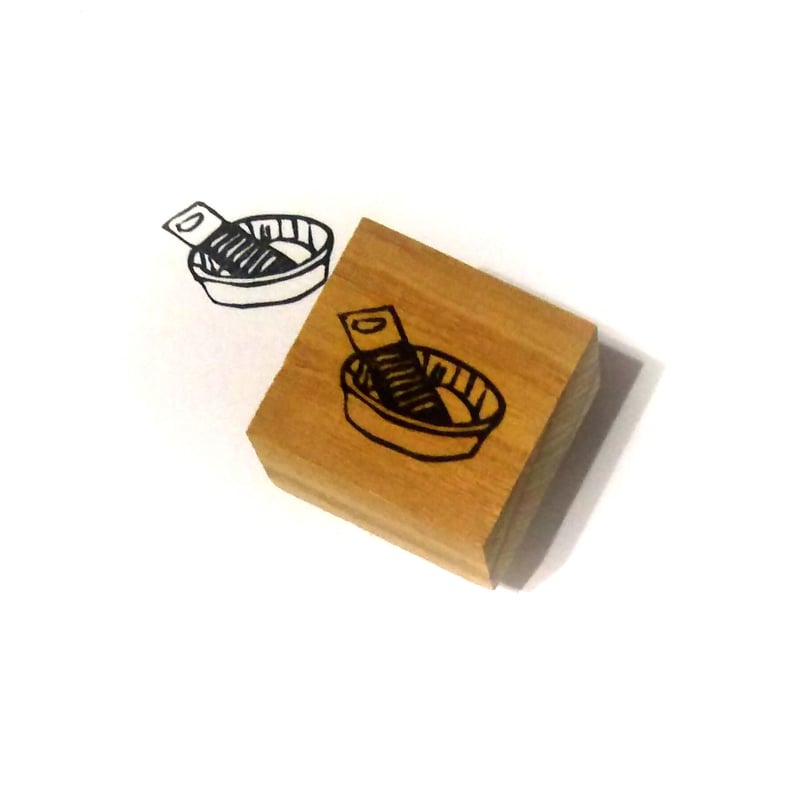 H594.消しゴムはんこ(スタンプ)洗濯板とタライ | FEE