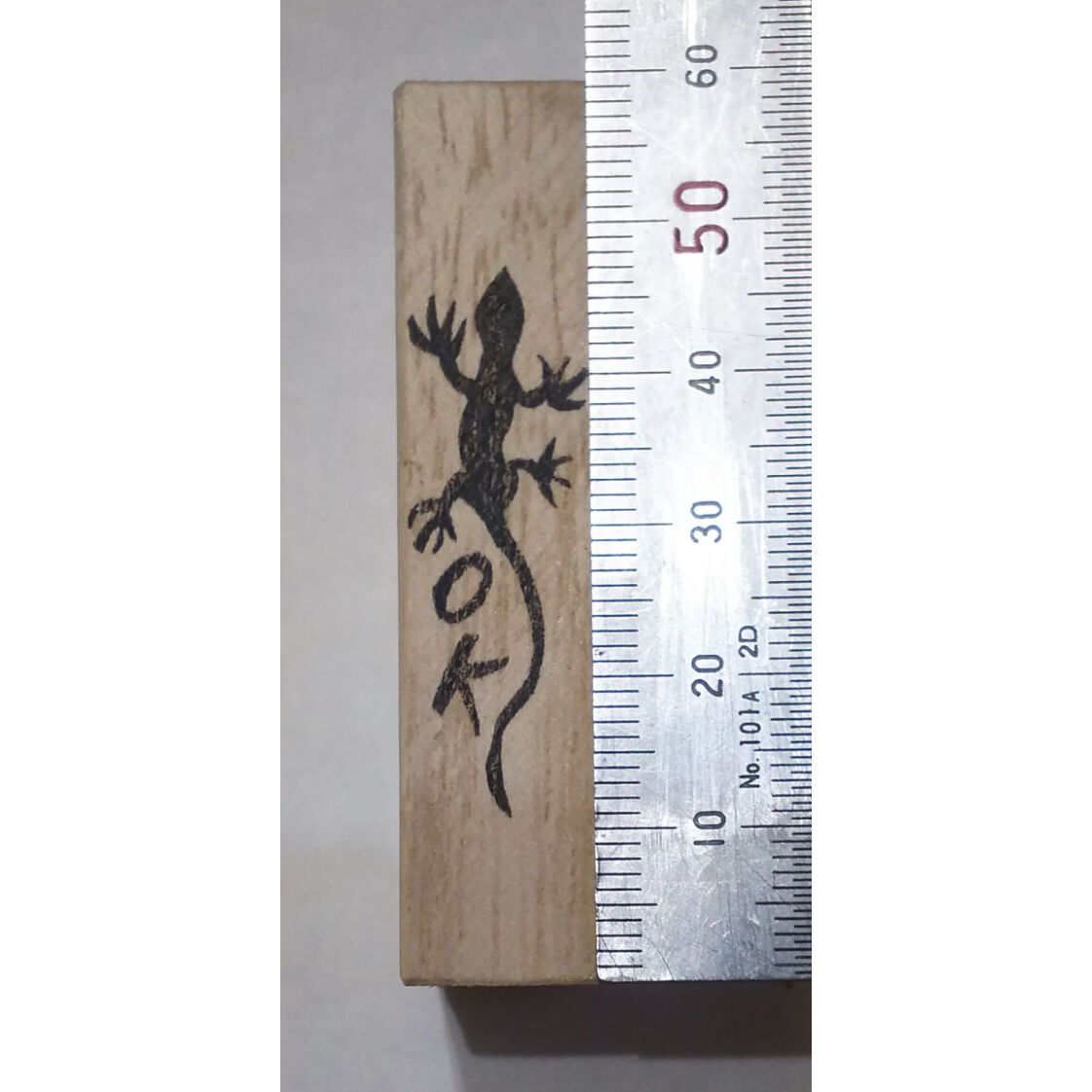 H985.消しゴムはんこ(スタンプ)トカゲ OK | FEE