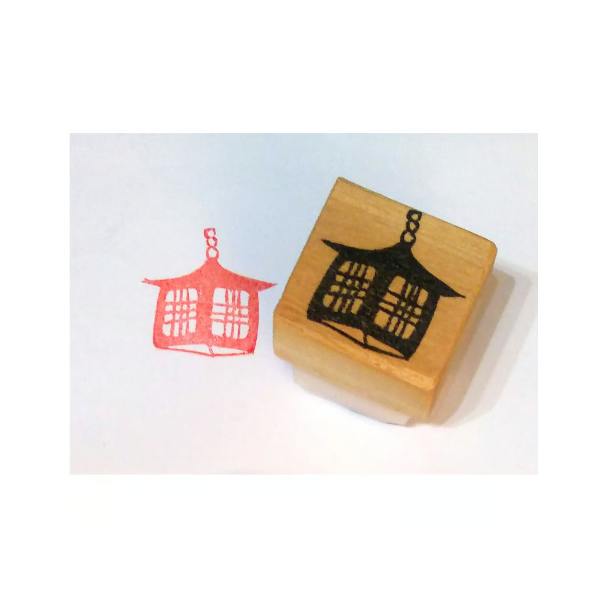 ●ma●消しゴムはんこ H1982.消しゴムはんこ(スタンプ)灯籠1 | FEE