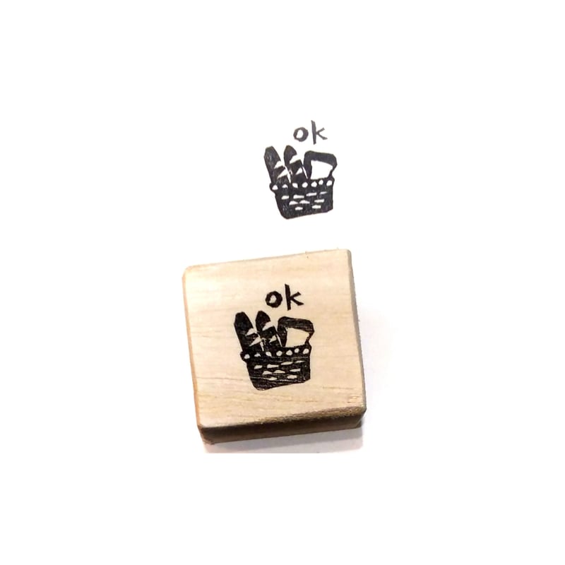 H2061.消しゴムはんこ(スタンプ)パン OK | FEE