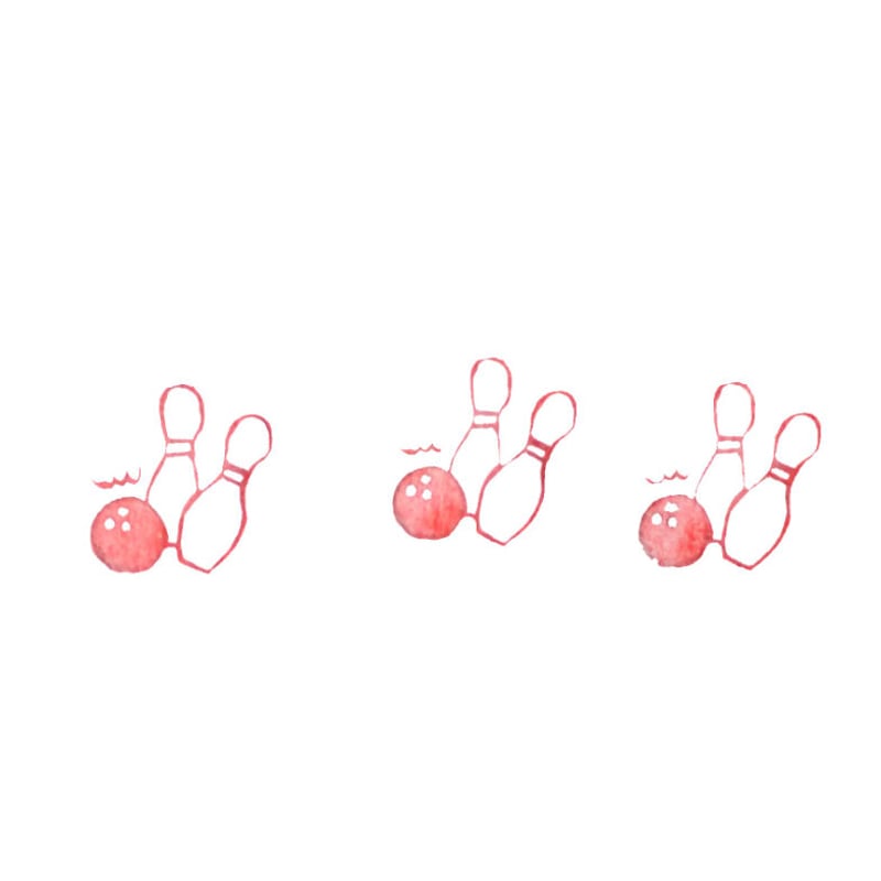 H680.消しゴムはんこ(スタンプ)ボーリング | FEE