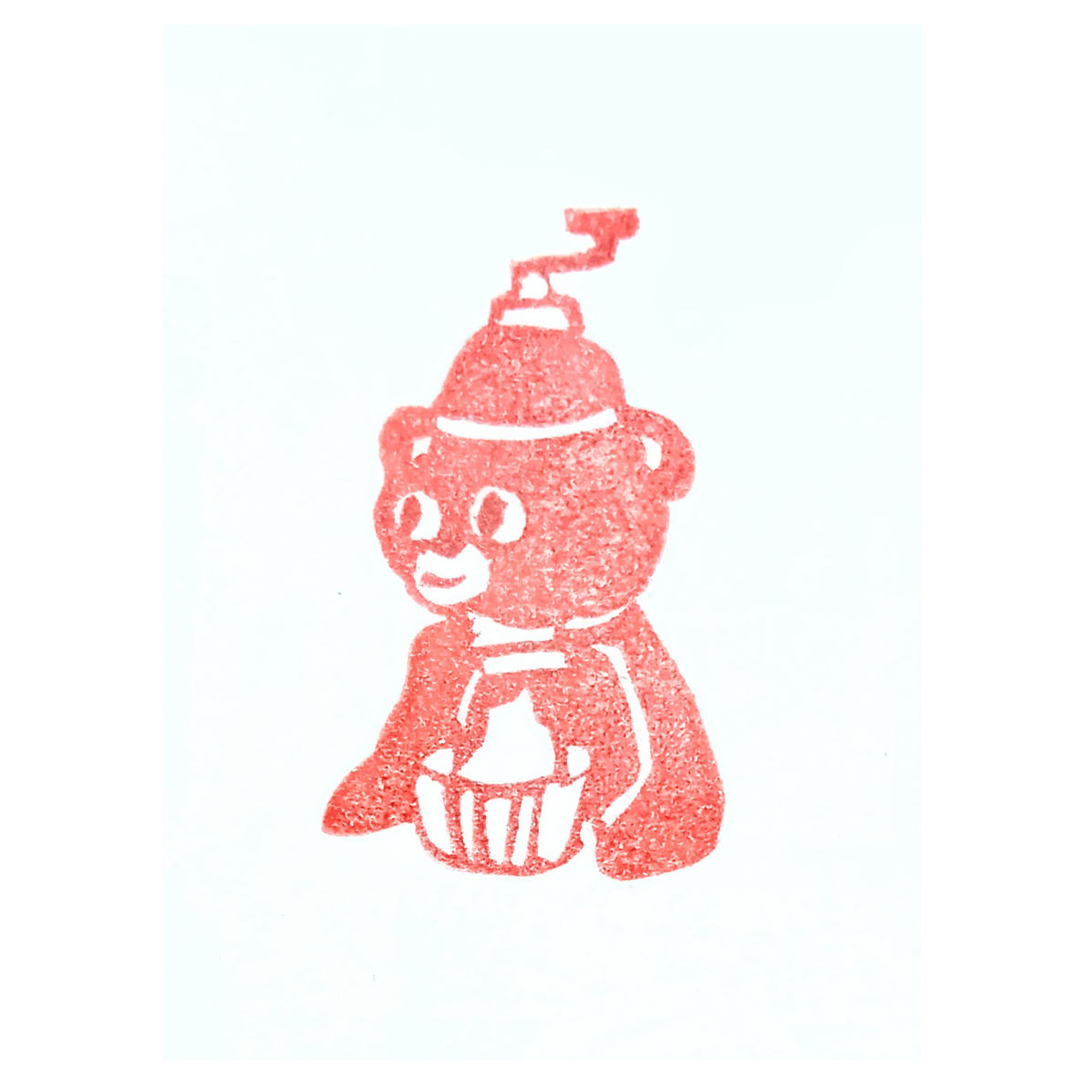 H2374.消しゴムはんこ(スタンプ)かき氷機 きょろちゃん | FEE