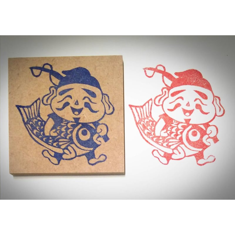 H153.消しゴムはんこ(スタンプ)恵比寿さん 七福神 商売繫盛 | FEE