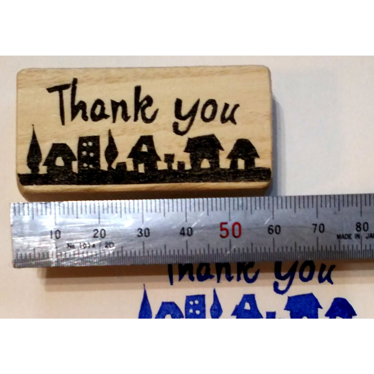 消しゴムはんこNo.152  ちびくま thank you⑤ 消しゴムはんこNo.152 ちびくま thank you⑤ - メルカリ